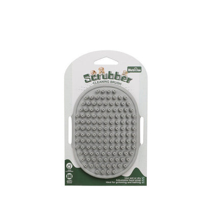 Pet Bath Gloves Dog Massage Brush - lifestyle view - PET'S FUN | dog bed