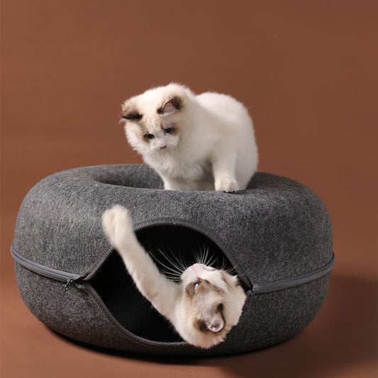 Four Seasons Available Cat Nest Round Woolen Felt