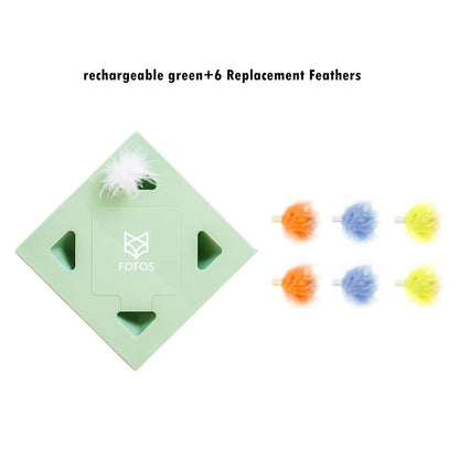 Automatic Magic Box Feather Funny Cat Stick Rechargeable Electric Cat Toy