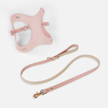 Small and Medium Dog Pet Cat Vest Type Leash - front view - PET'S FUN | cat accessories