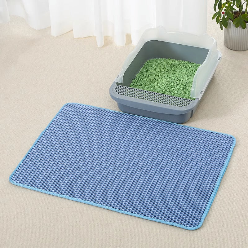 Anti Splash Eva Double-layer Cat Litter Mat - PetsFun Premium Pet Products