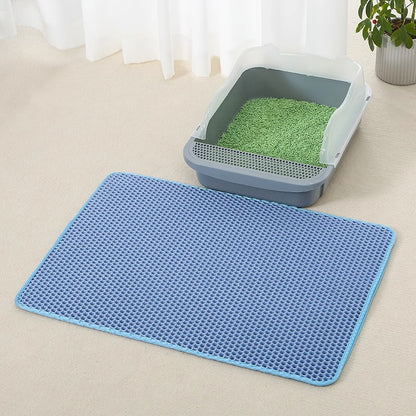 Anti Splash Eva Double-layer Cat Litter Mat - PetsFun Premium Pet Products