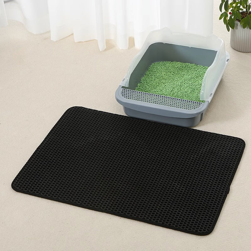 Anti Splash Eva Double-layer Cat Litter Mat - PetsFun Premium Pet Products