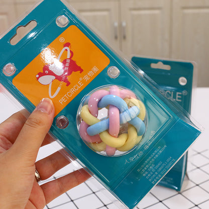 Non-toxic Pet Dog Puppy Training Toy Chew Rubber Toys - back view - PET'S FUN | dog accessories