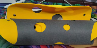 Shape-shifting Cat Nest Rolling Ground Totoro Tunnel - lifestyle view - PET'S FUN | cat supplies