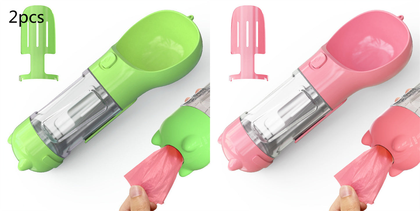 Pet Water Bottle Feeder Bowl Garbage Bag Storage Portable Pet O | PET'S FUN