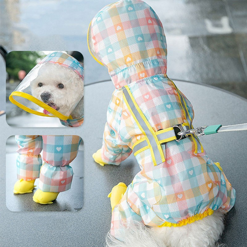 Chest and Back Integrated Pet Dog Four-leg - side view - PET'S FUN | dog supplies