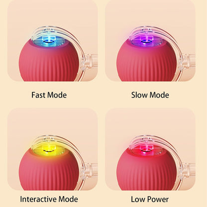 Rolling Ball for Dogs Doggie Ball Interactive Dog - side view - PET'S FUN | interactive dog toy