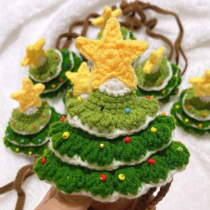 Pet Christmas Handmade Woolen Hat Pet Hat - side view - PET'S FUN | pet supplies