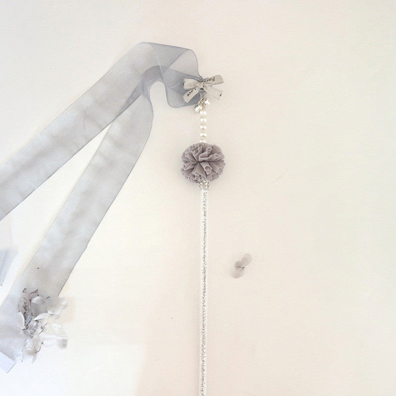 Funny Cat Stick Bell Feather Tassel Fur Ball - back view - PET'S FUN | cat supplies