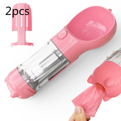 Pet Water Bottle Feeder Bowl Garbage Bag Storage Portable Pet O | PET'S FUN