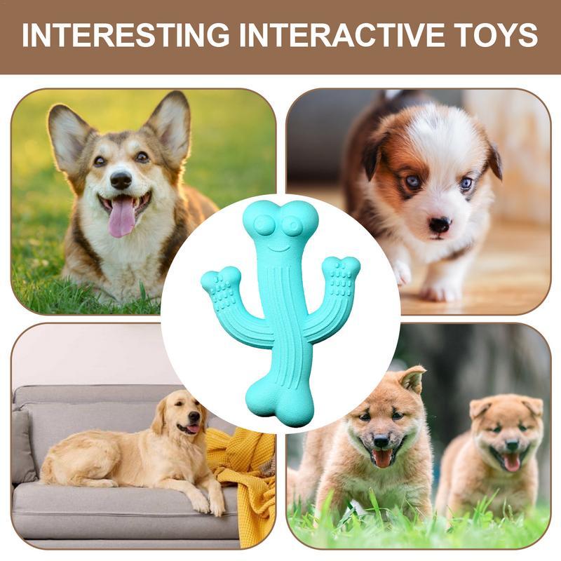 Cactus Puppy Chew Toy Cactus Dog Chew Toy Ultra - lifestyle view - PET'S FUN | dog bed
