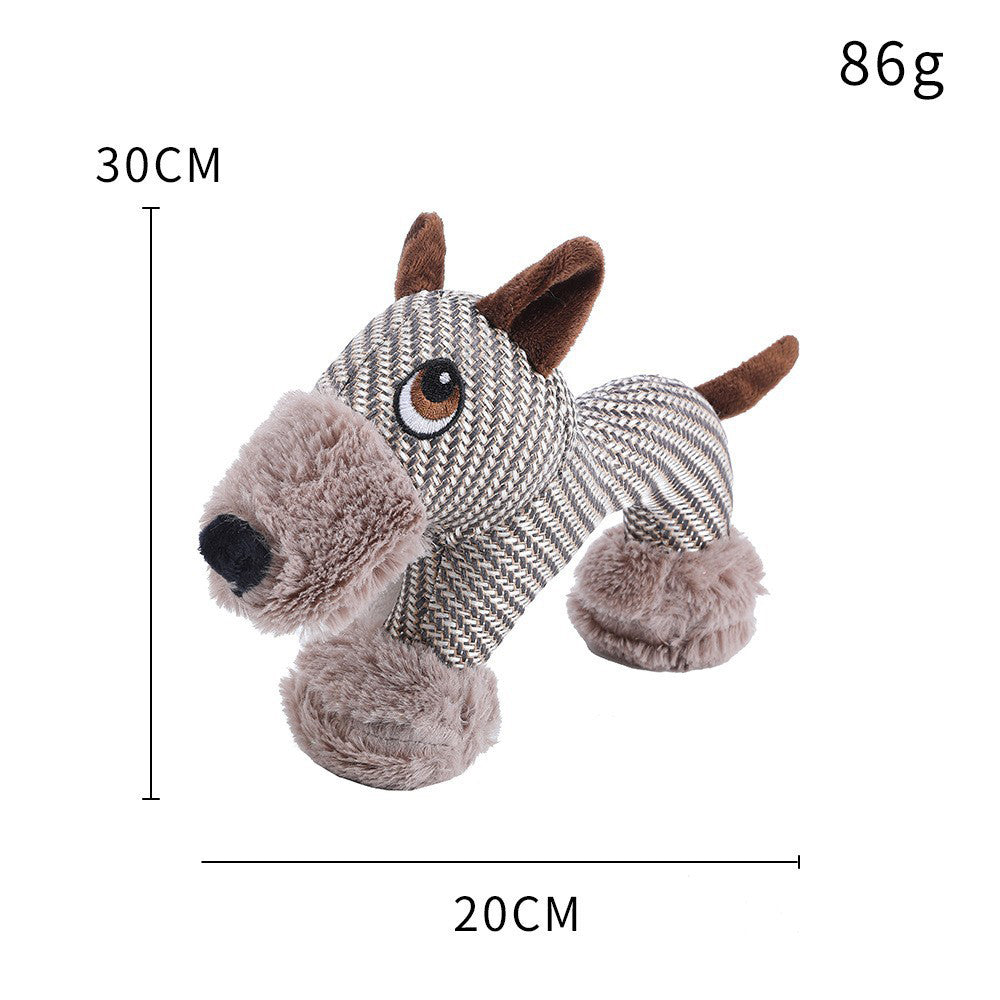 Large Dog Squeaky Toys Stuffed Animal Dog Plush Toy - side view - PET'S FUN | dog supplies