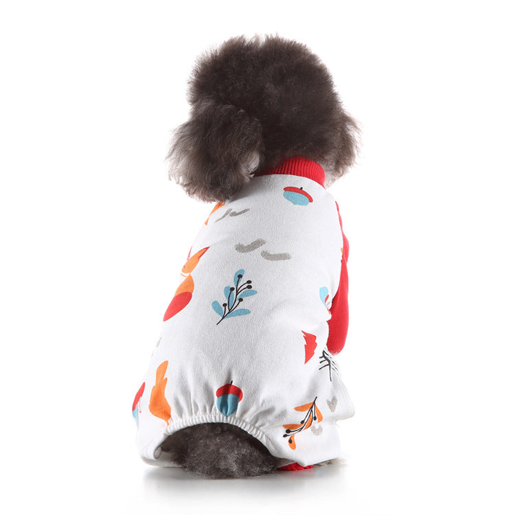 Pet Clothes Autumn and Winter at Home - side view - PET'S FUN | pet toy