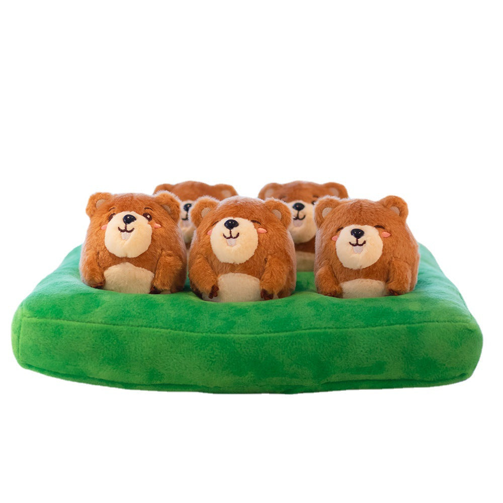 Pet Pull Radish Chick Gopher Hide and Seek - detail view - PET'S FUN | pet entertainment