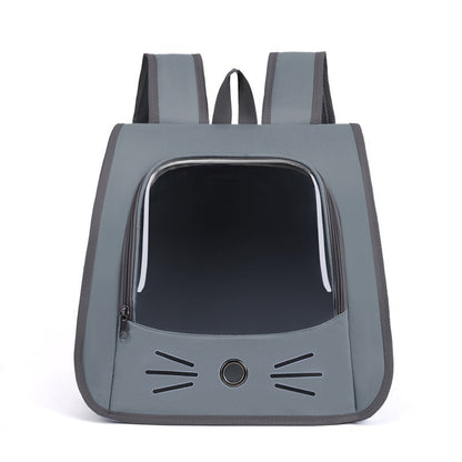 Pet Cat Carrier Bag Cat Backpack Outdoor Breathable - detail view - PET'S FUN | cat supplies