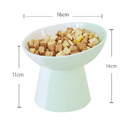 Ceramic Pet Slant Mouth Dog And Cat Food Bowl Set - detail view - PET'S FUN | pet accessories