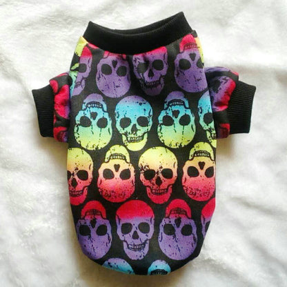 Pet Clothes Skull Halloween Supplies - side view - PET'S FUN | pet toy