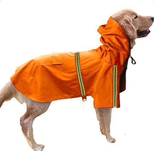Spring summer new dog raincoat waterproof cape dog