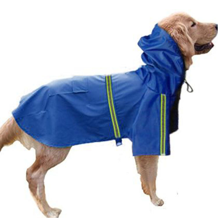 Spring summer new dog raincoat waterproof cape dog