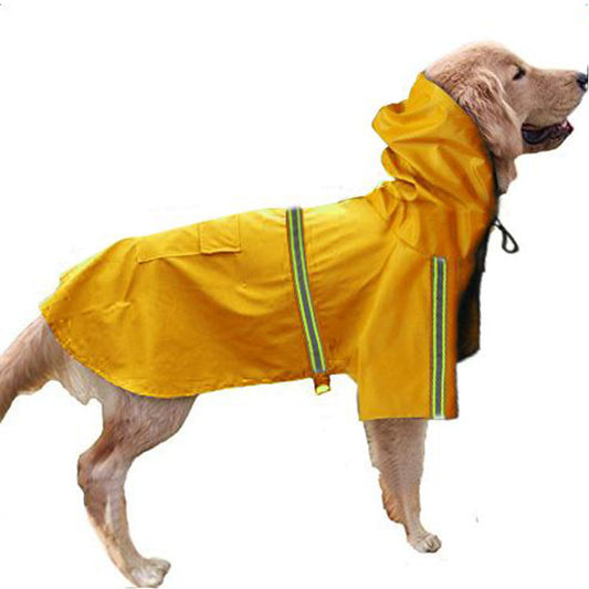 Spring summer new dog raincoat waterproof cape dog