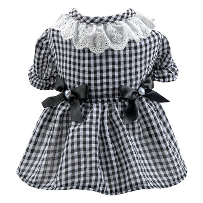 Pet Ring Dog Clothing Cat Clothes Bow Lace Collar Edge - side view - PET'S FUN | pet supplies