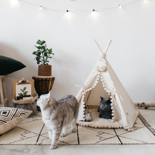 Pet Tent Bed Warm Cave House Cozy Sleeping Nest for Pets