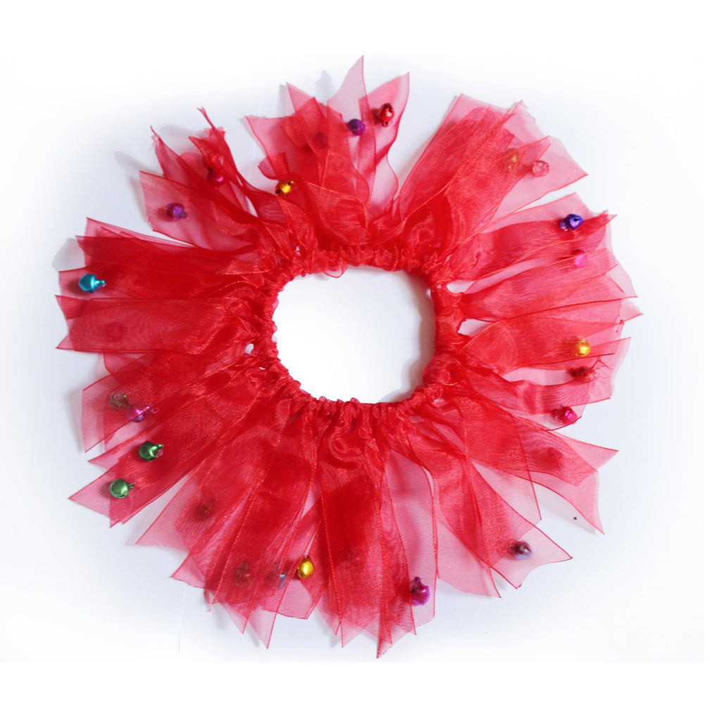 Pet christmas hat bib - back view - PET'S FUN | pet accessories