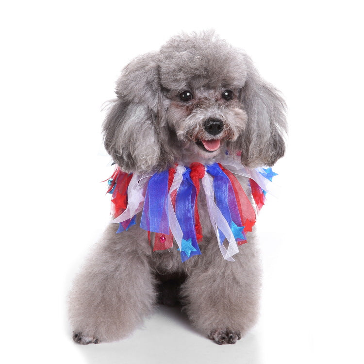 Pet christmas hat bib - detail view - PET'S FUN | pet accessories