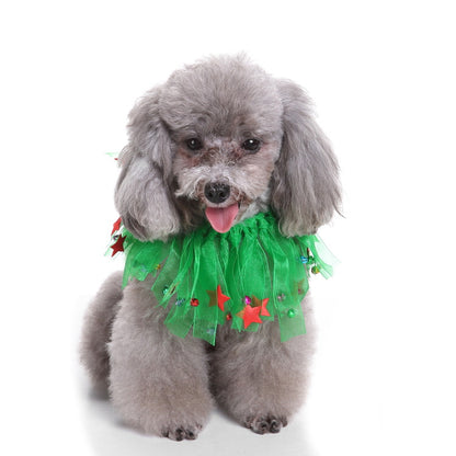 Pet christmas hat bib - side view - PET'S FUN | pet entertainment