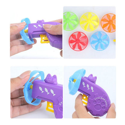 Cat Fetch Tracks Toy Flying Propellers Disc Saucers Interactive Dog Pet Chase...