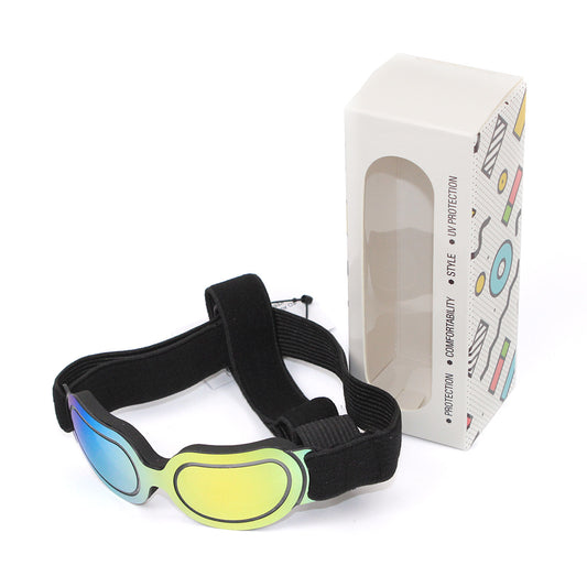 Pet supplies colorful dog glasses sunglasses Amazon - side view - PET'S FUN | pet supplies