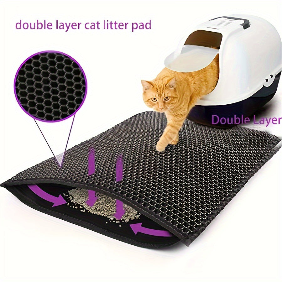 Anti Splash Eva Double-layer Cat Litter Mat - PetsFun Premium Pet Products