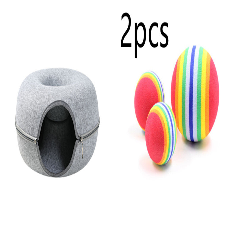 Four Seasons Available Cat Nest Round Woolen Felt