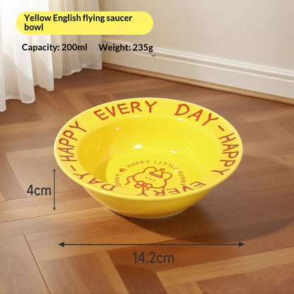 Ceramic Cat Food Cat Magnetic High Legged Cat Bowl - detail view - PET'S FUN | cat supplies