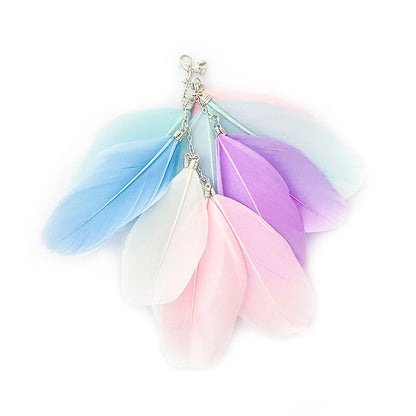 Pet Toy Cat-teasing Stick Extendable 180cm Rod Feather - lifestyle view - PET'S FUN | cat bed