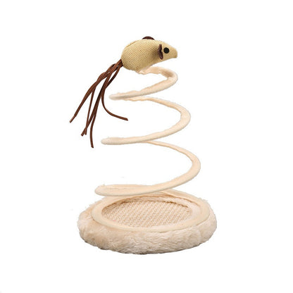 A Stuffed Spring Toy for the Cat - detail view - PET'S FUN | interactive cat toy