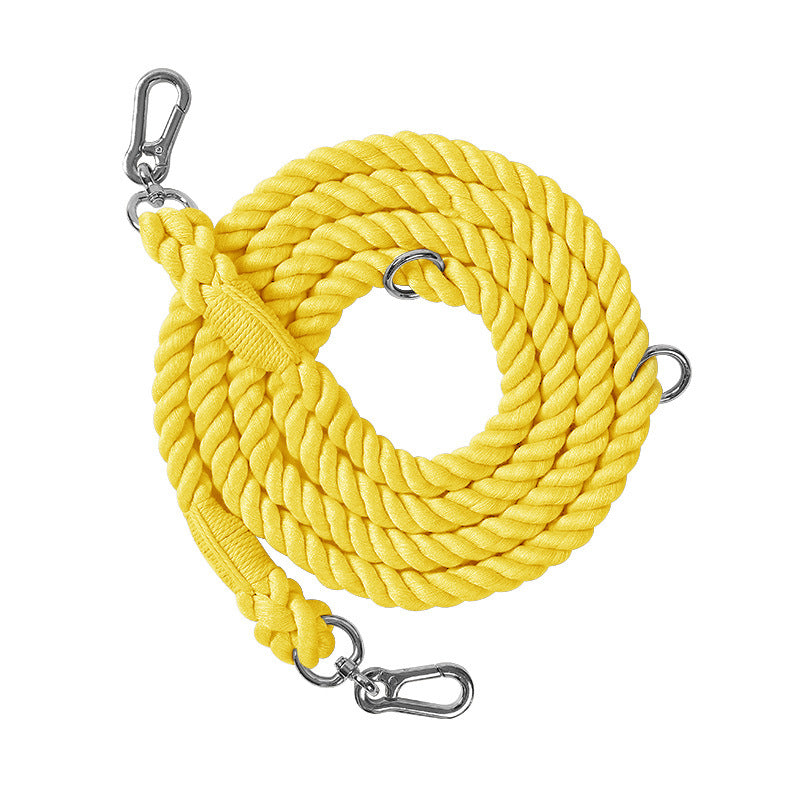 Multifunctional Braided Double-ended Dog - back view - PET'S FUN | dog entertainment