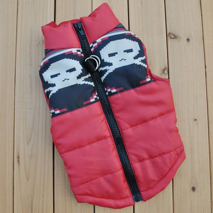 Winter Clothing Pet Clothes Vest Padded - angle view - PET'S FUN | pet accessories