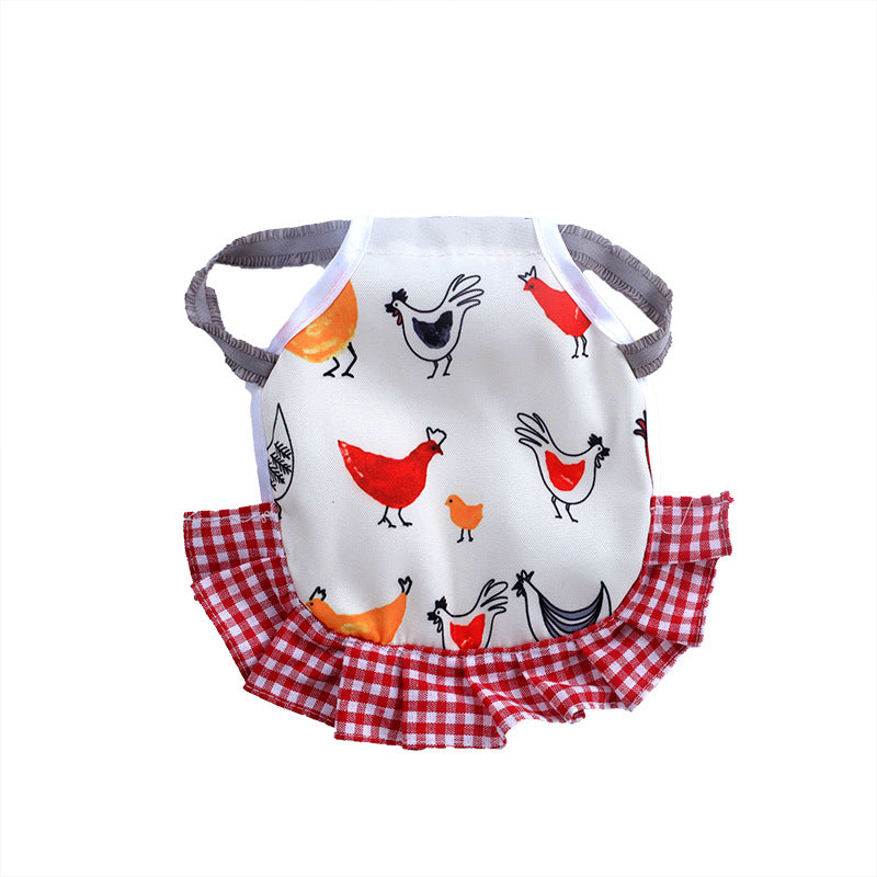 Apron Feather Protection Retainer Back - back view - PET'S FUN | pet entertainment