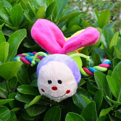 Plush Butterfly Pet Dog Cat Chew Toy - front view - PET'S FUN | pet bed