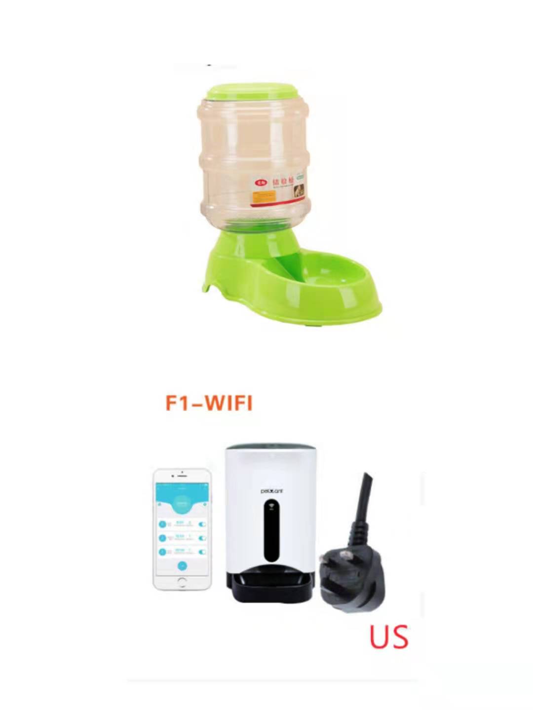 3.5L Pet Automatically Feeding Basin - back view - PET'S FUN | pet accessories