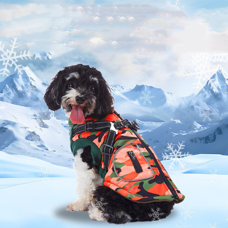 Winter Cashmere Pet Jacket - front view - PET'S FUN | pet toy