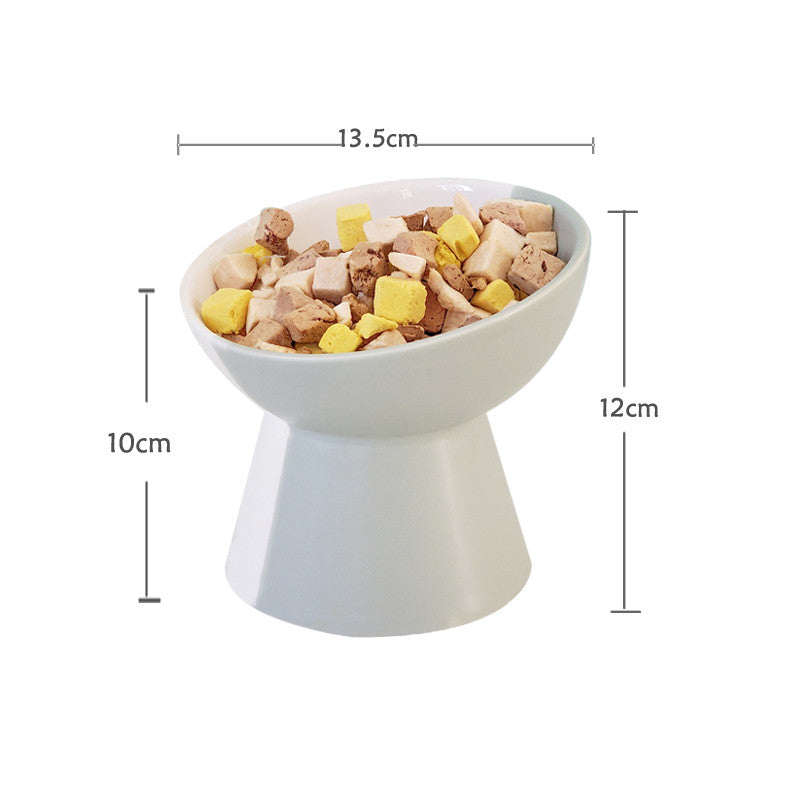 Ceramic Pet Slant Mouth Dog And Cat Food Bowl Set - detail view - PET'S FUN | durable pet supplies
