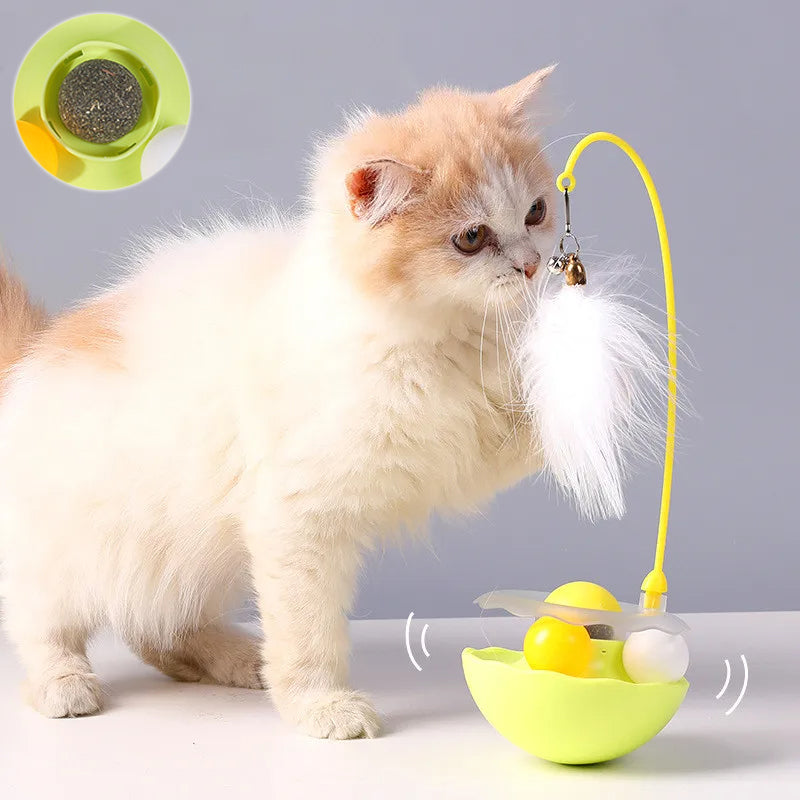 Cat Interactive Toy Funny Tumbler Toy Kitten Exercise - front view - PET'S FUN | cat toy