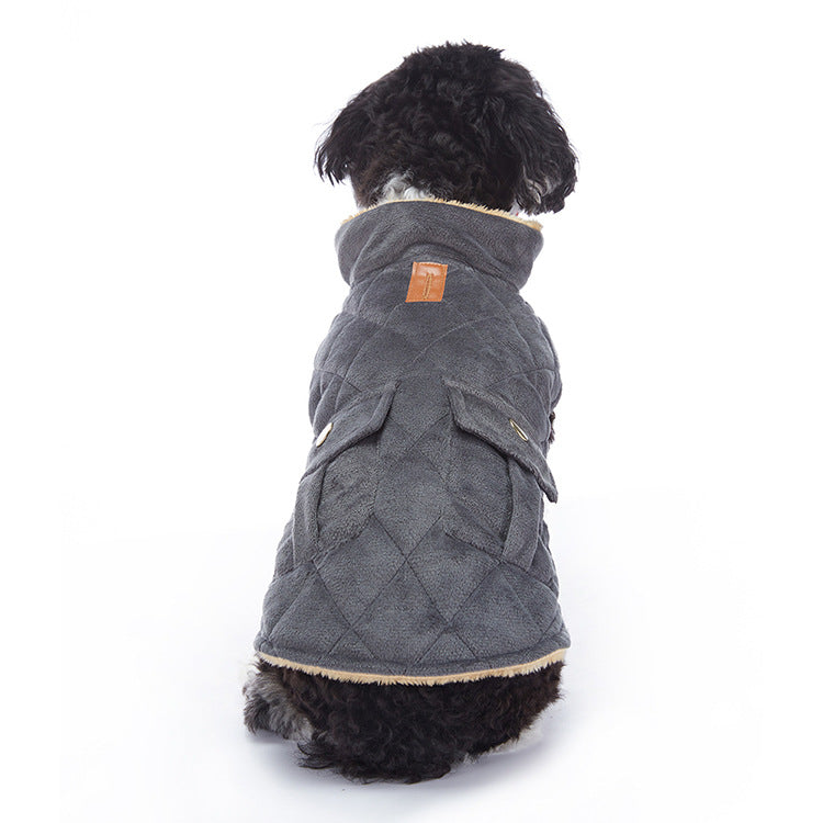 Winter Cashmere Pet Jacket - detail view - PET'S FUN | pet toy