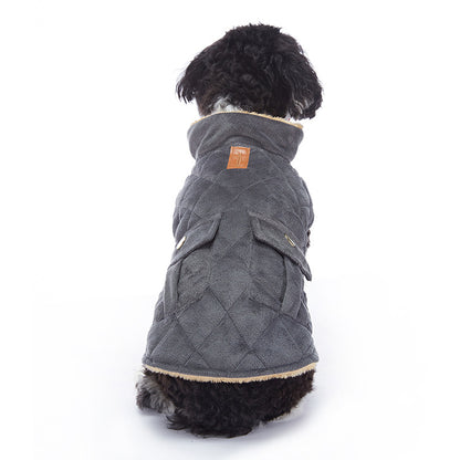 Winter Cashmere Pet Jacket - detail view - PET'S FUN | pet toy