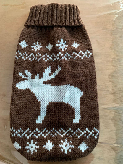 Warm Dog Sweater Autumn and Winter Pet Clothes - front view - PET'S FUN | dog bed