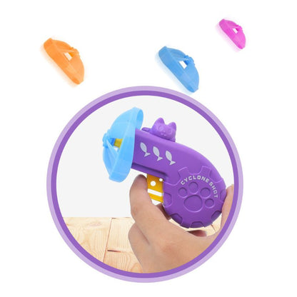 Cat Fetch Tracks Toy Flying Propellers Disc Saucers Interactive Dog Pet Chase...
