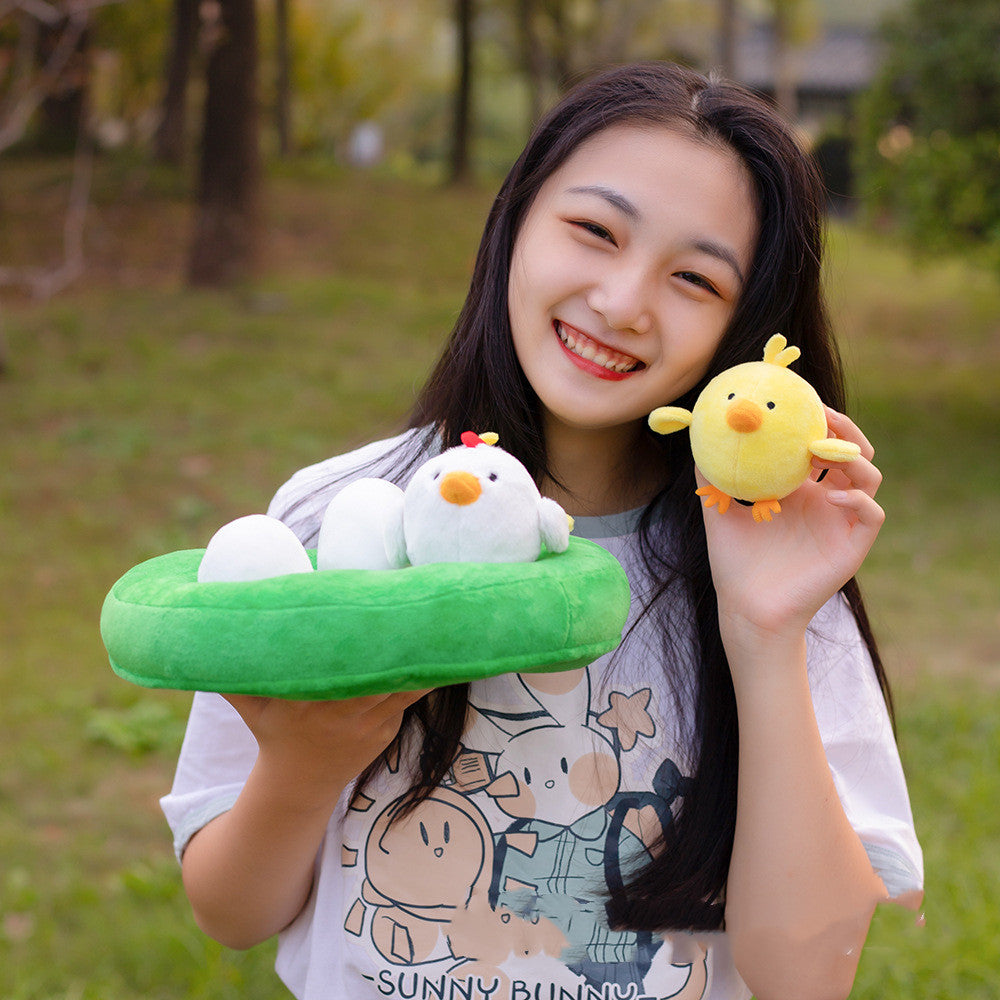 Pet Pull Radish Chick Gopher Hide and Seek - back view - PET'S FUN | interactive pet toy